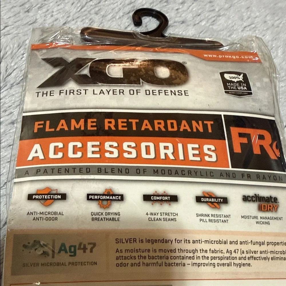 NWT XGO Flame Retardant Neck Gaiter One Size Desert Sand